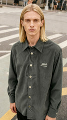 Ami Paris Erkek Kadife Gömlek