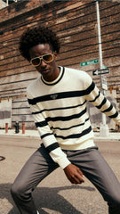 Prada Erkek Çizgili Triko Kazak