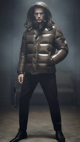 Moncler Erkek Kapüşonlu Şişme Mont