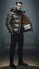 Moncler Erkek Kapüşonlu Şişme Mont