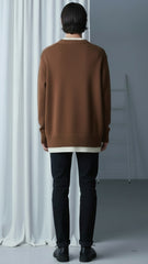 Prada Erkek Kahverengi Triko Kazak