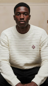 Casablanca Erkek Beyaz Triko