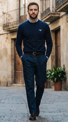 Prada Erkek Lacivert Triko