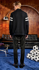 Moncler Erkek Siyah Örgü Kollu Dolgulu Mont