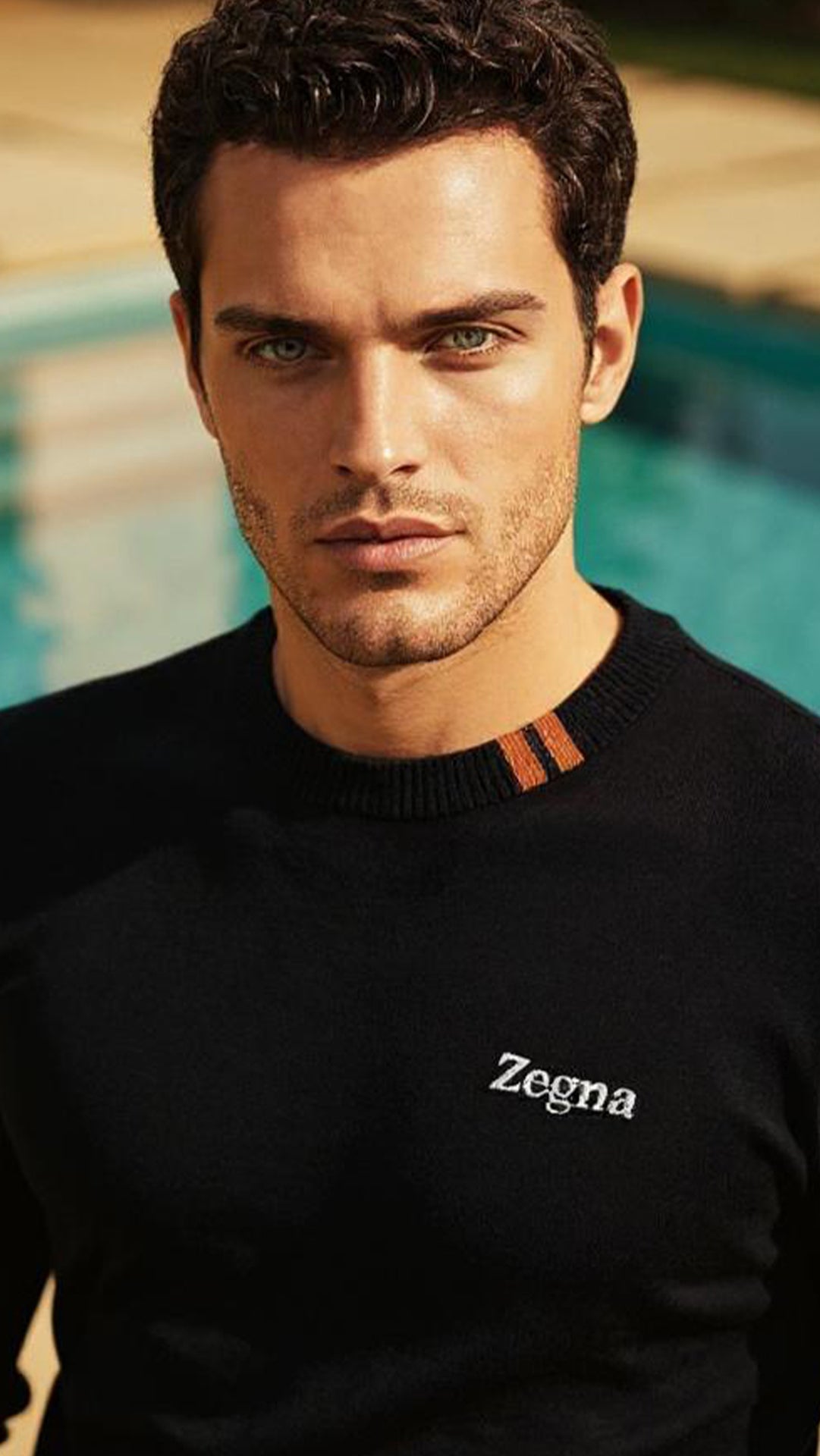 Zegna Erkek Siyah İnce Triko Kazak