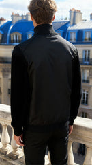 Prada Erkek Siyah Teknik Kumaş Cepli Logo Mont