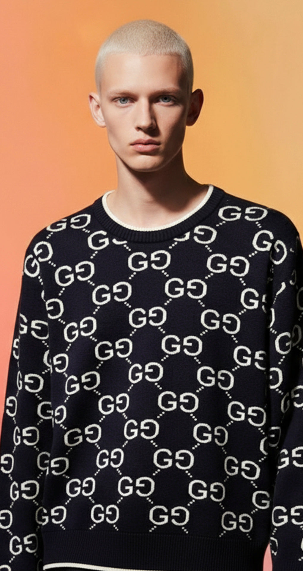 Gucci GG Monogram Erkek Triko Kazak