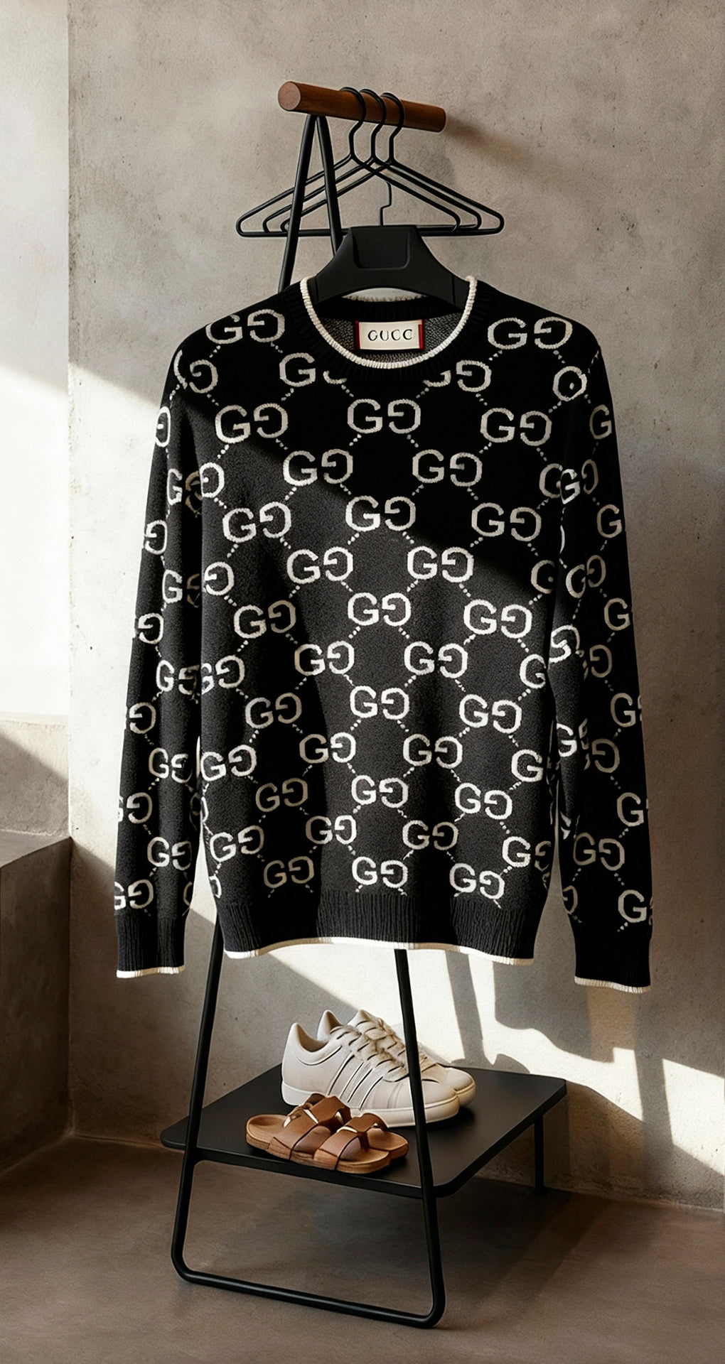 Gucci GG Monogram Erkek Triko Kazak