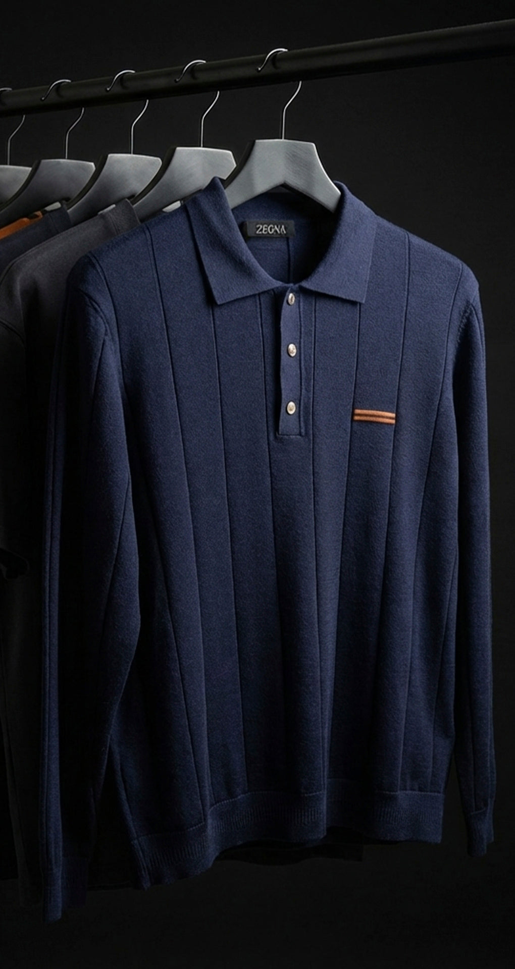 Zegna Erkek Uzun Kollu Triko Polo