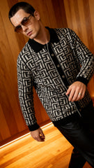 Balmain Erkek Monogram Desenli Triko Polo