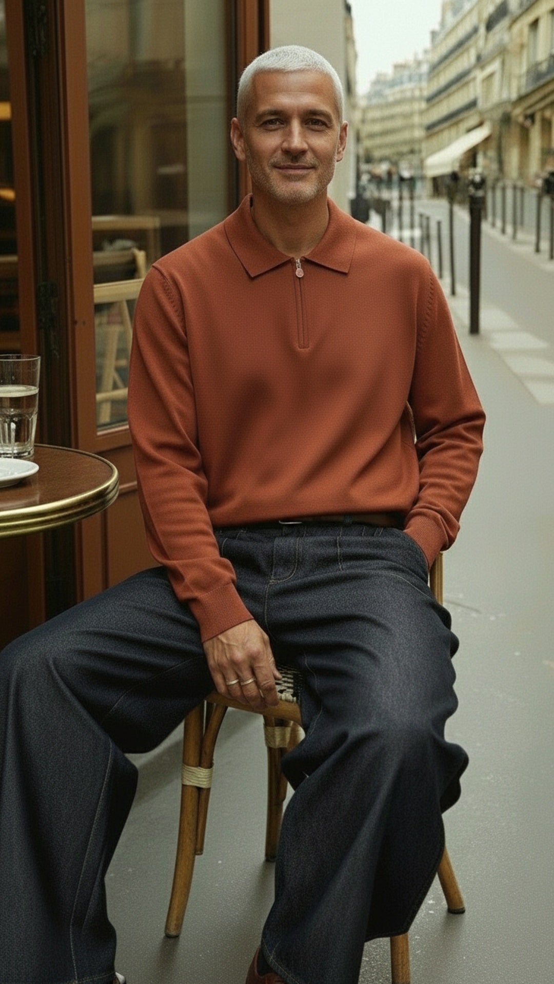 Kiton Erkek Fermuarlı Polo Triko