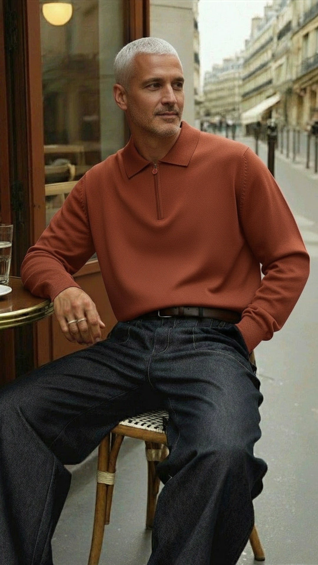 Kiton Erkek Fermuarlı Polo Triko