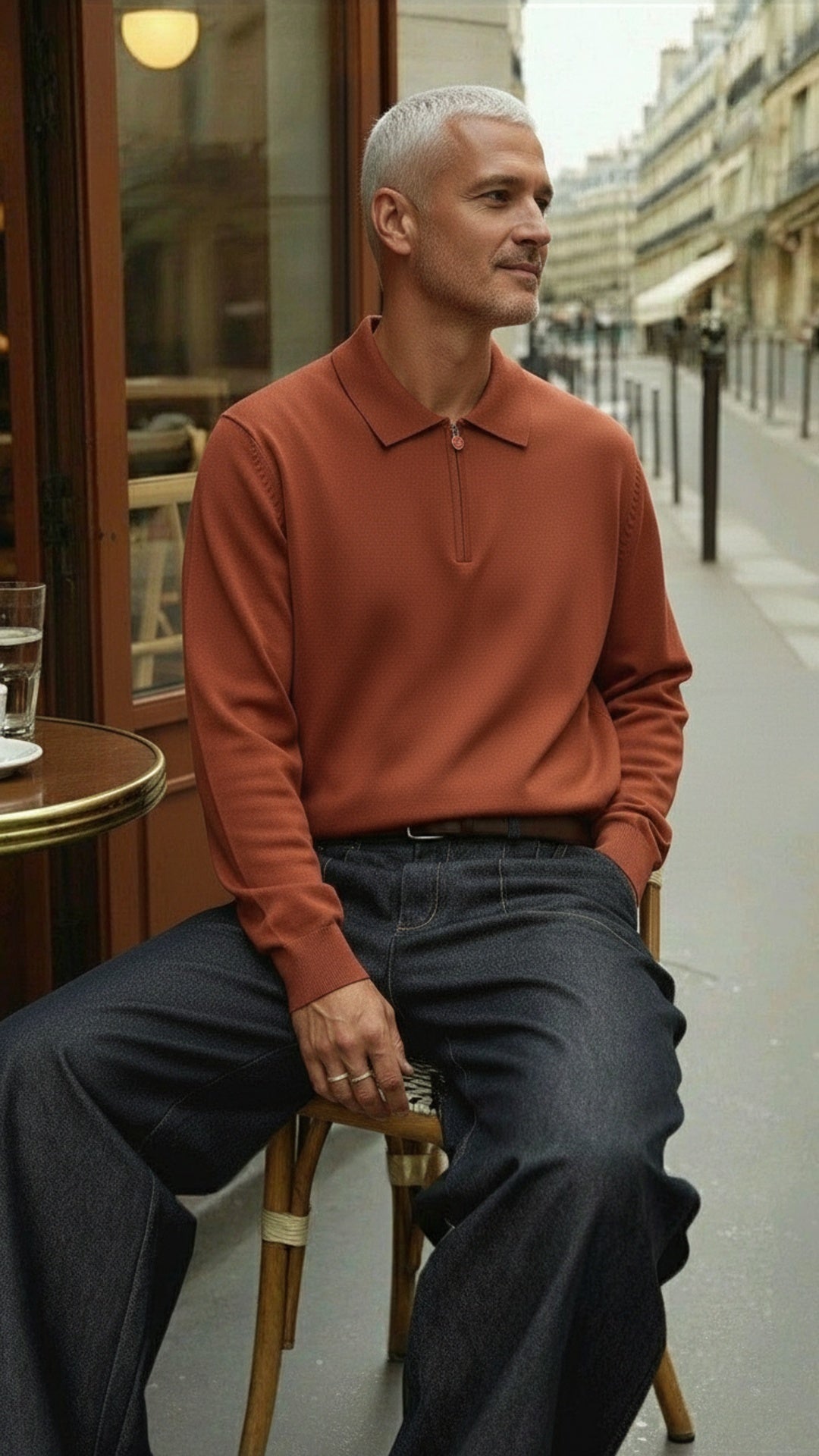 Kiton Erkek Fermuarlı Polo Triko