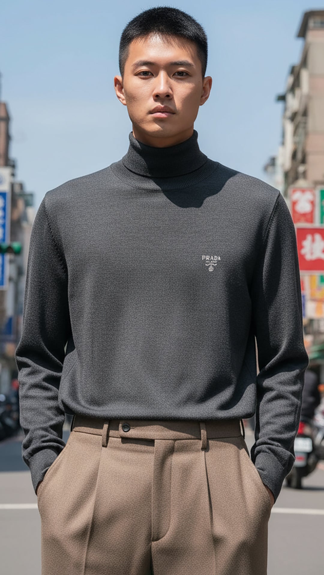 Prada Erkek Boğazlı Triko