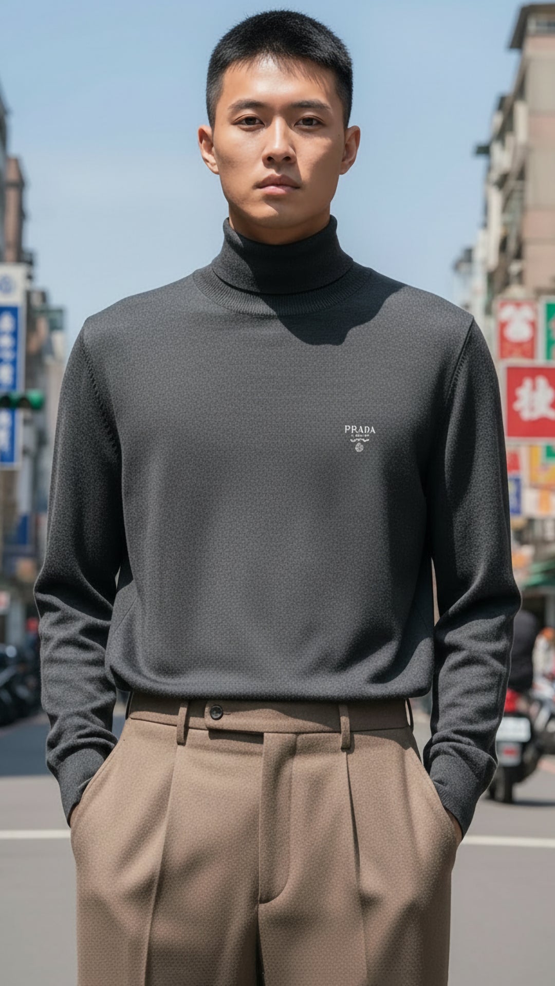 Prada Erkek Boğazlı Triko