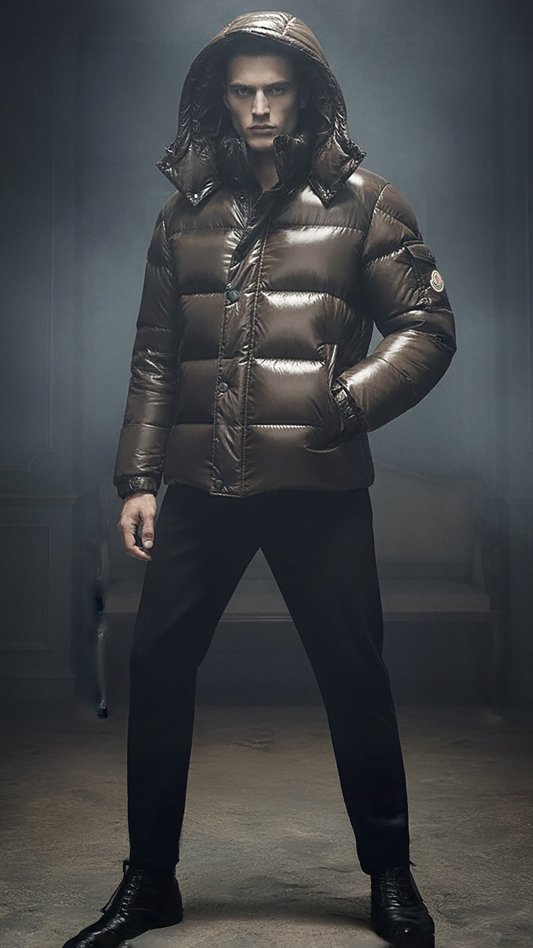 Moncler Erkek Kapüşonlu Şişme Mont