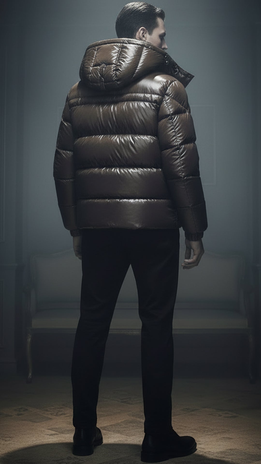 Moncler Erkek Kapüşonlu Şişme Mont
