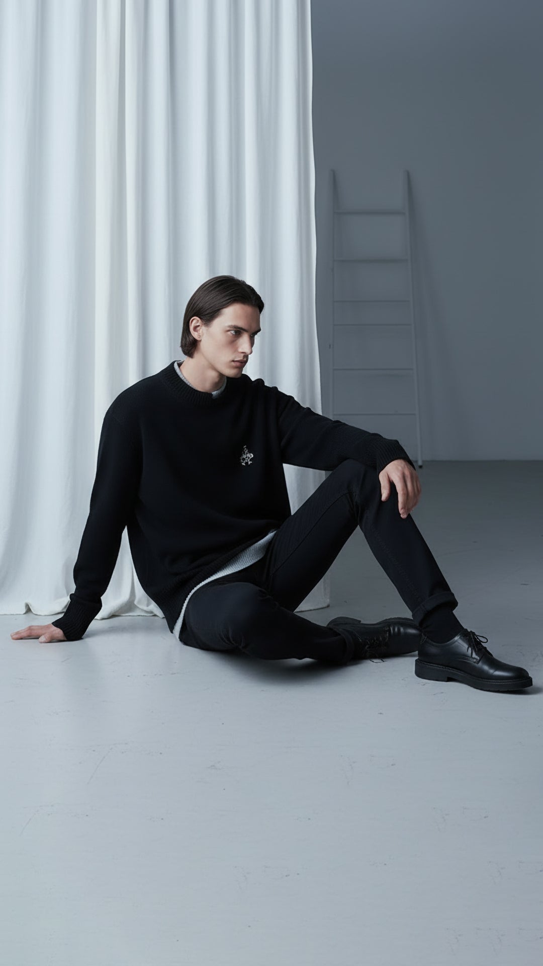 Prada Erkek Siyah Triko Kazak