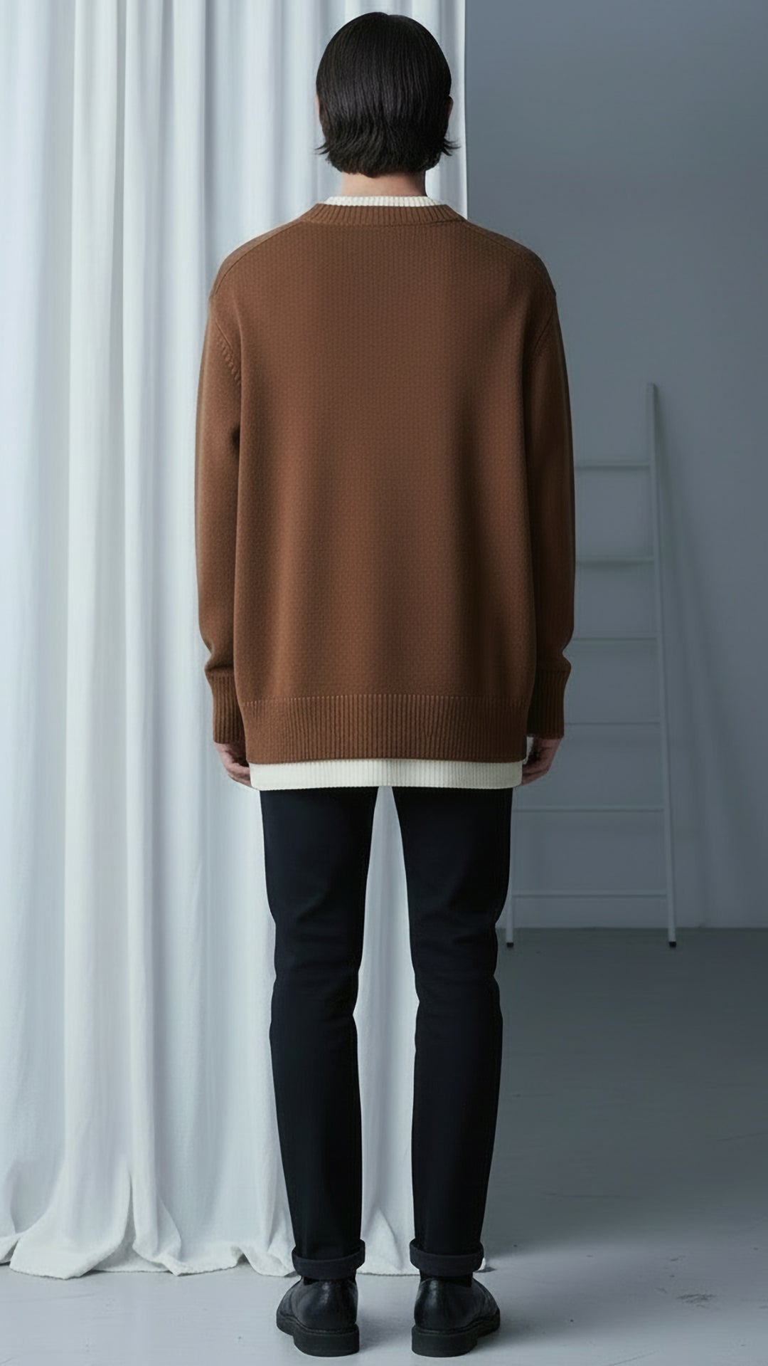 Prada Erkek Kahverengi Triko Kazak