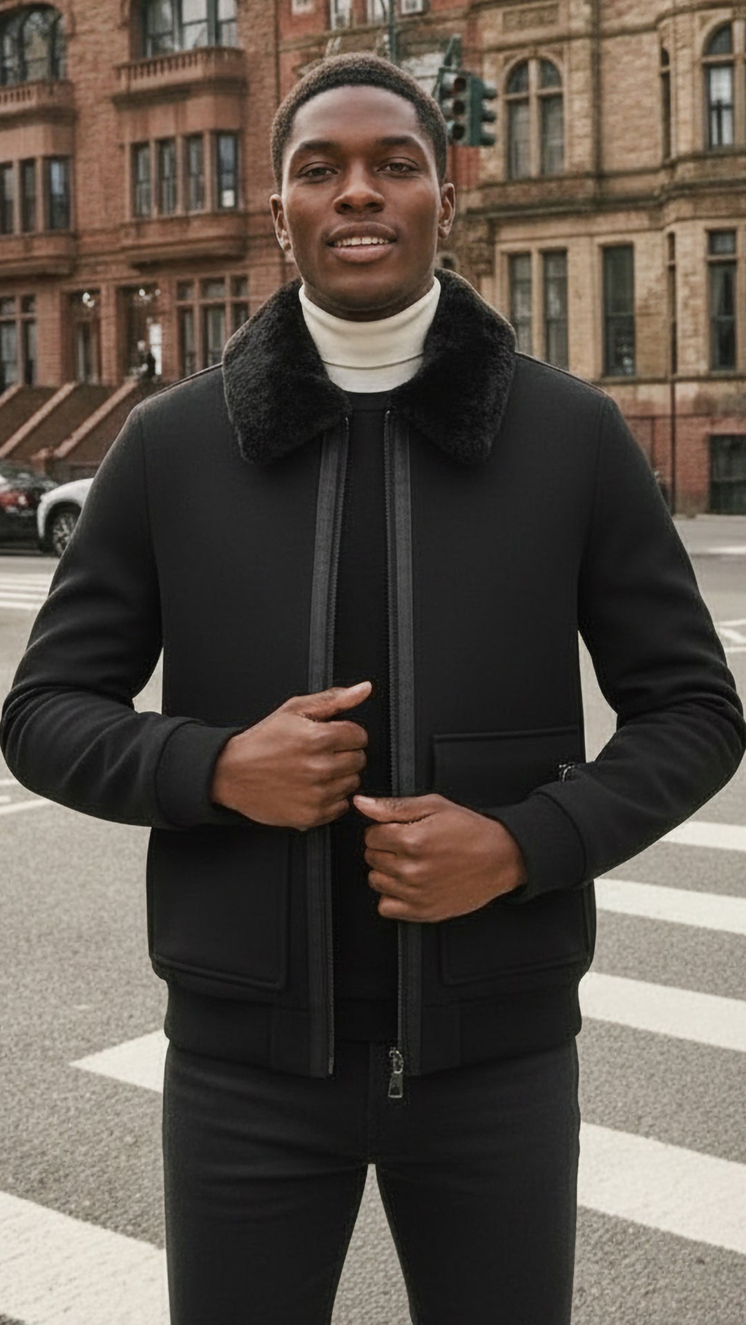 Loro Piana Erkek Siyah Mont