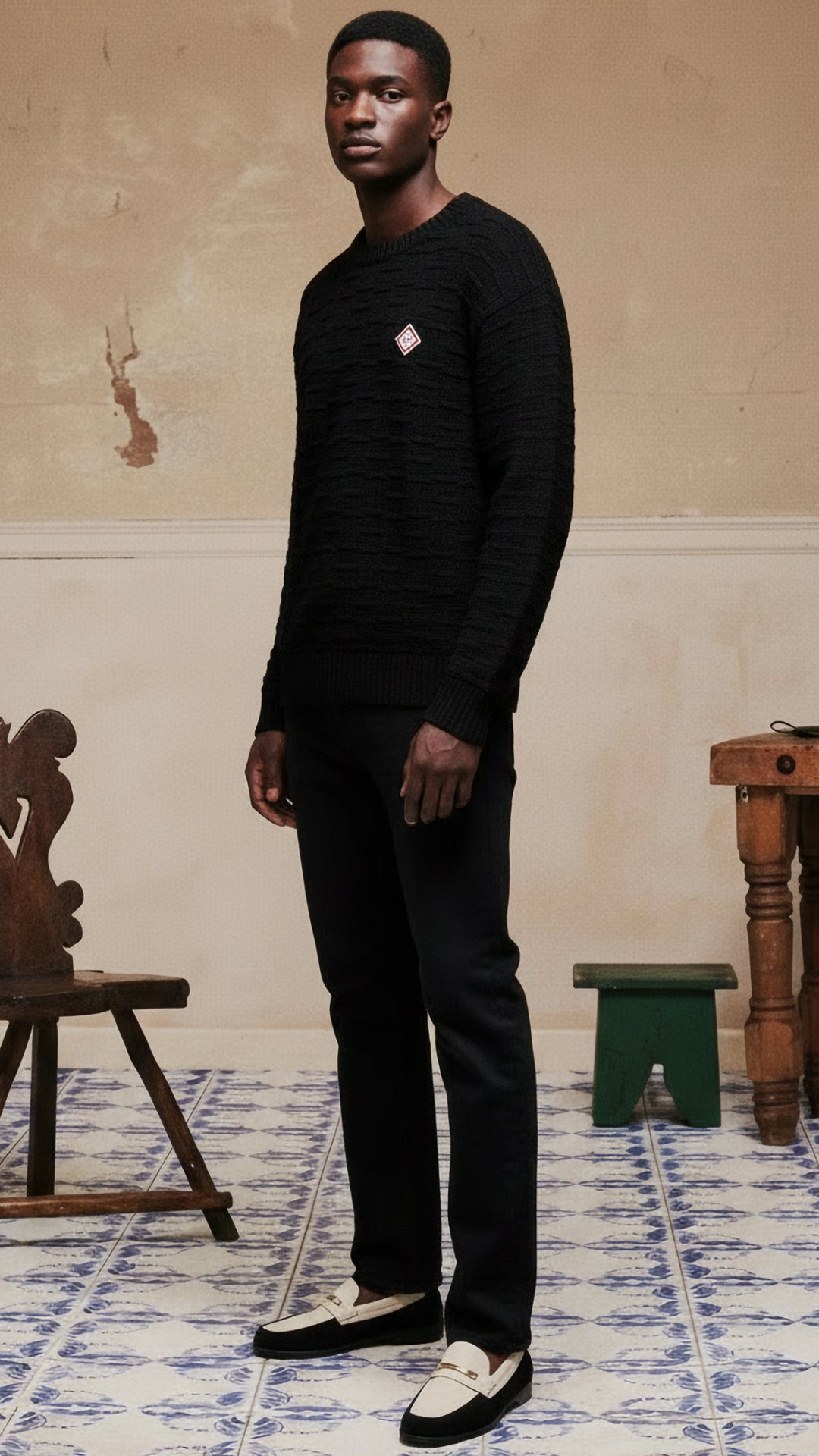 Casablanca Erkek Siyah Triko