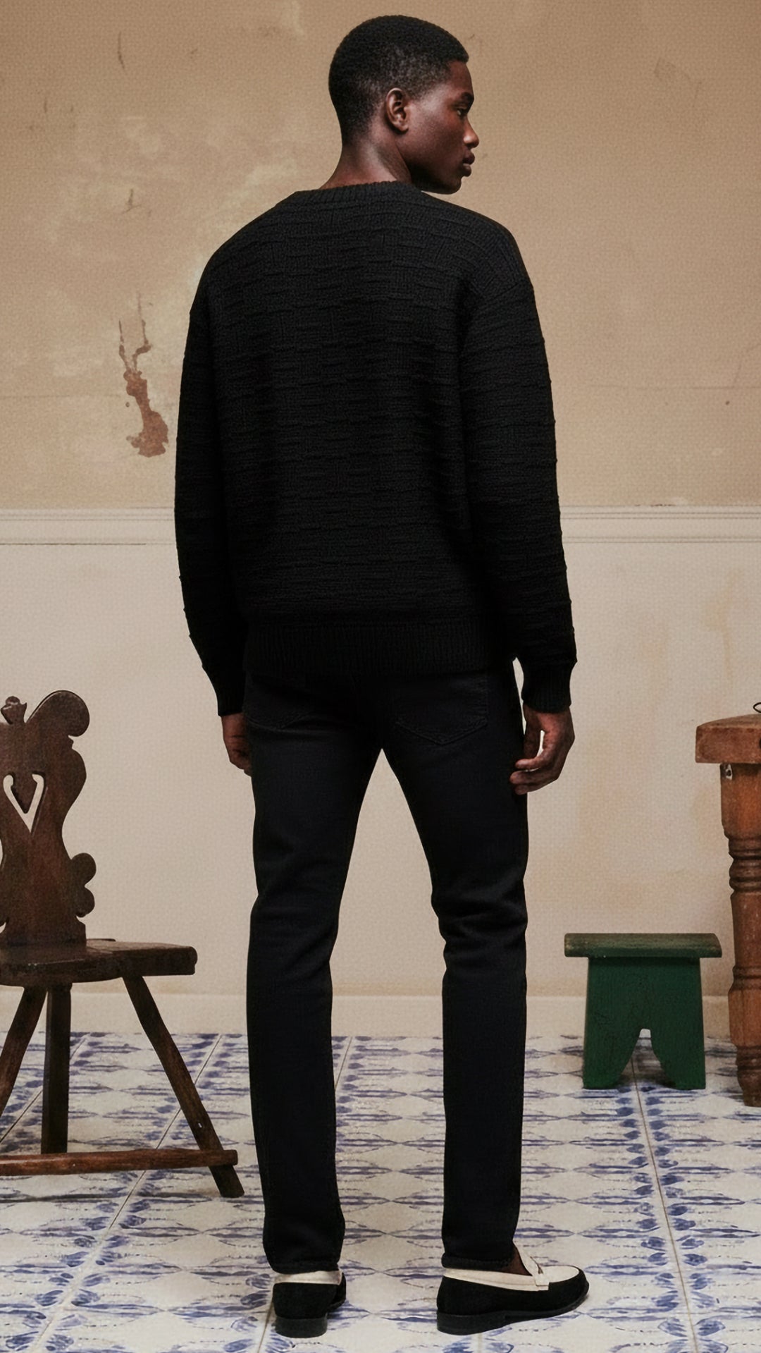 Casablanca Erkek Siyah Triko