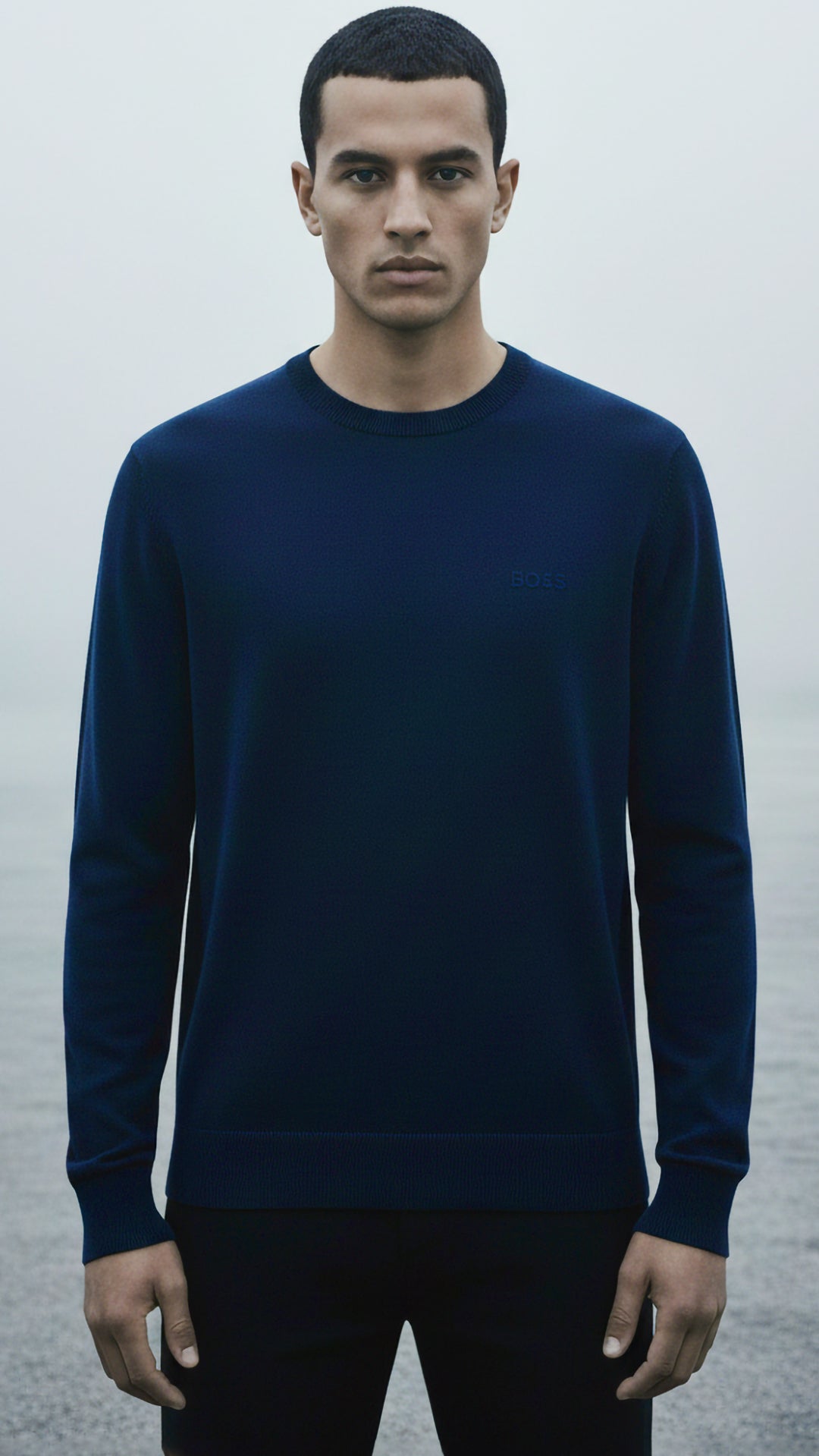 HUGO BOSS Erkek Lacivert Triko