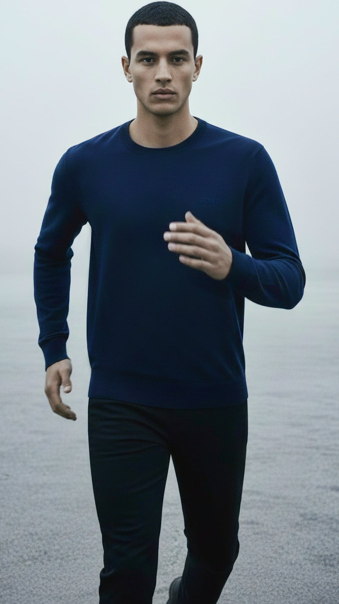 HUGO BOSS Erkek Lacivert Triko