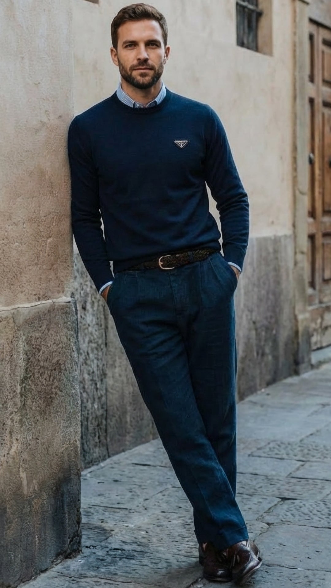 Prada Erkek Lacivert Triko