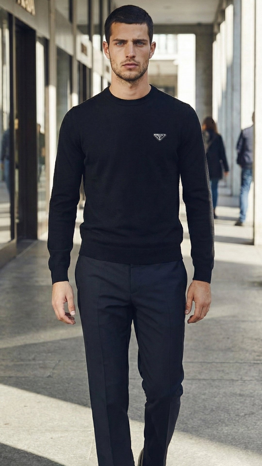 Prada Erkek Siyah Triko