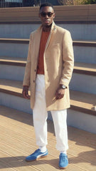 Burberry Erkek Bej Ceket