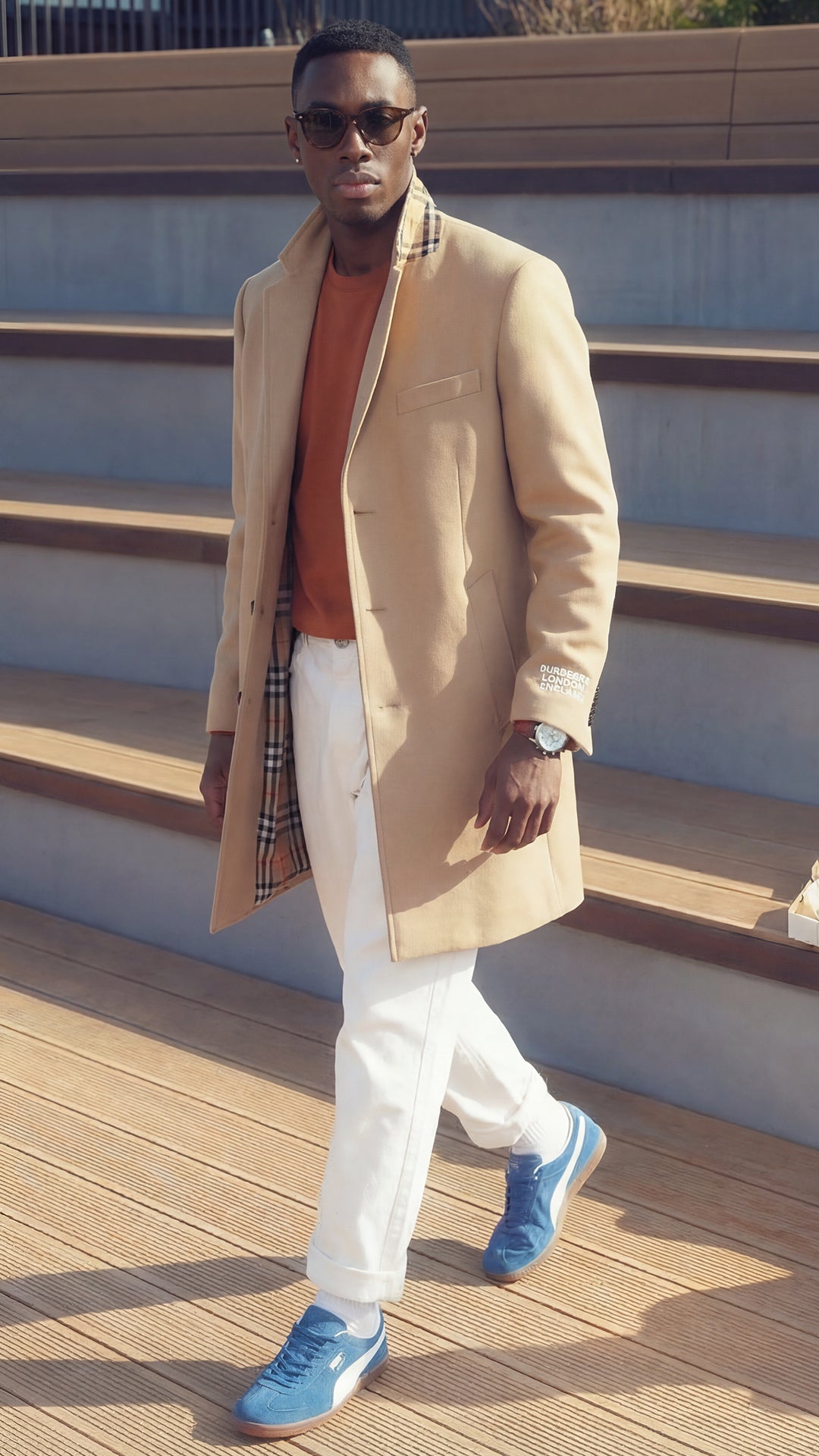 Burberry Erkek Bej Ceket