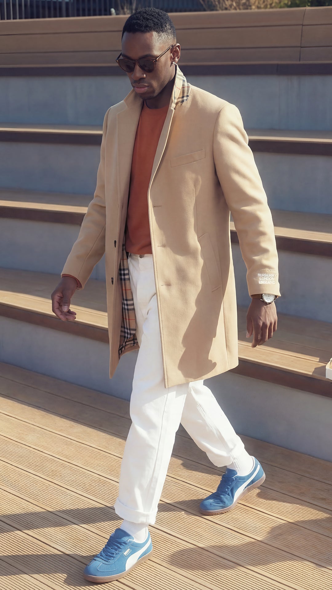 Burberry Erkek Bej Ceket