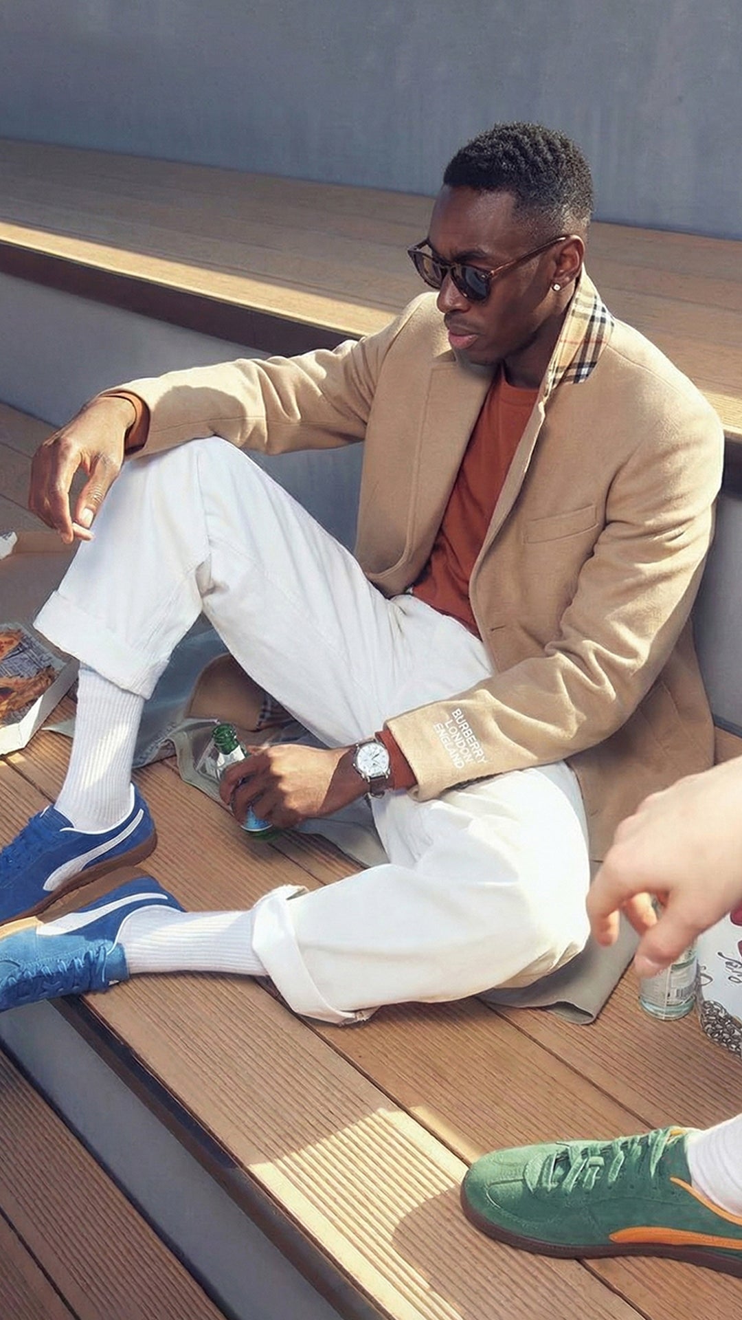 Burberry Erkek Bej Ceket